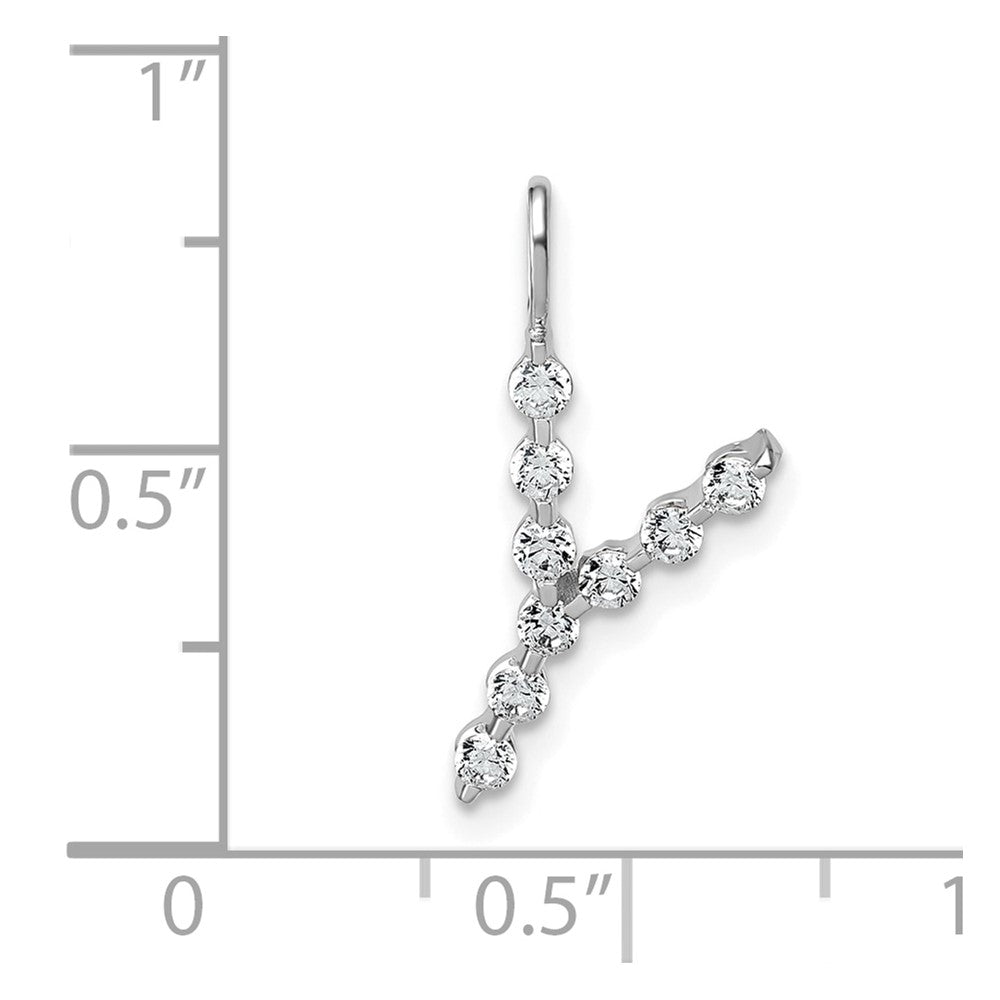 True Origin Lab Grown Diamond VS+ F+ Complete Alphabet Y Pendant
