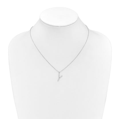 True Origin Lab Grown Diamond VS+ F+ Complete Alphabet Y Pendant Necklace