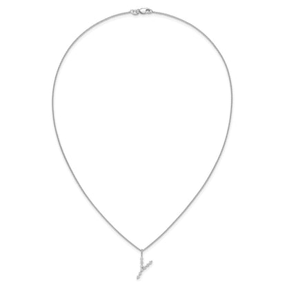 True Origin Lab Grown Diamond VS+ F+ Complete Alphabet Y Pendant Necklace