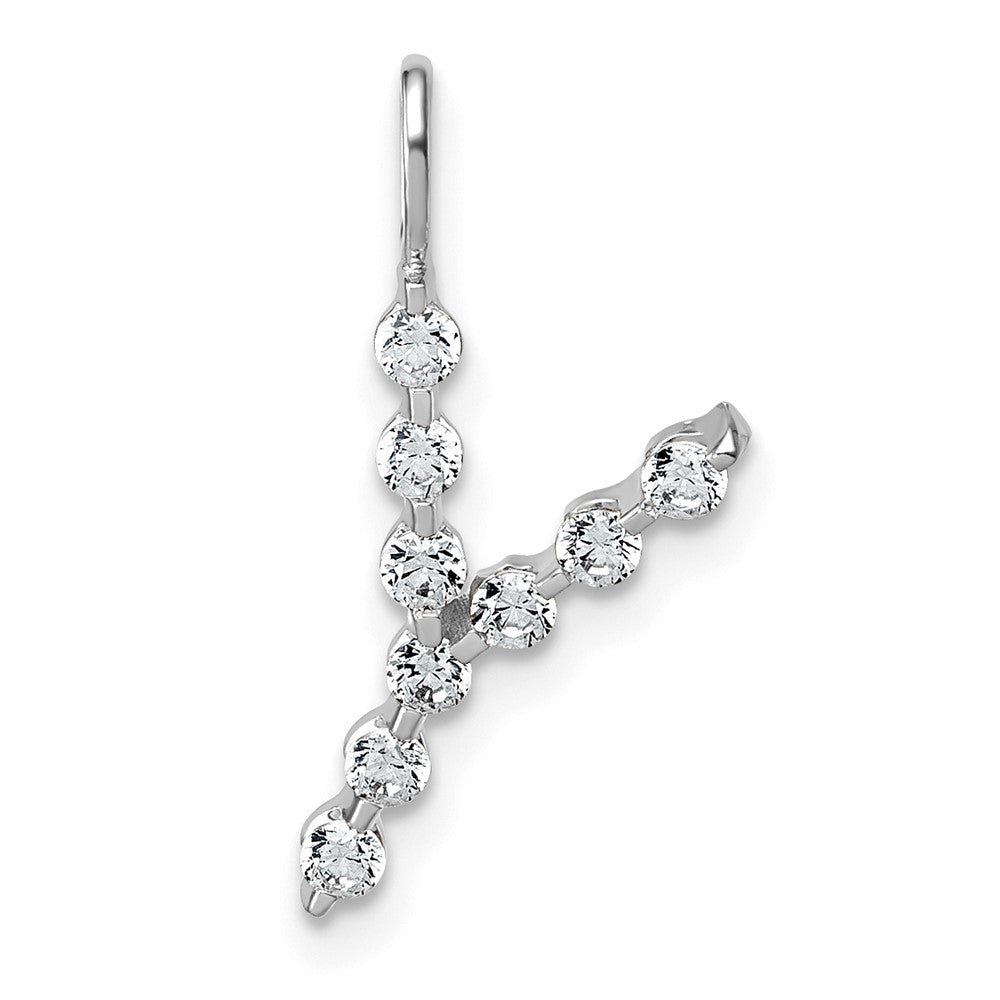 True Origin Lab Grown Diamond VS+ F+ Complete Alphabet Y Pendant