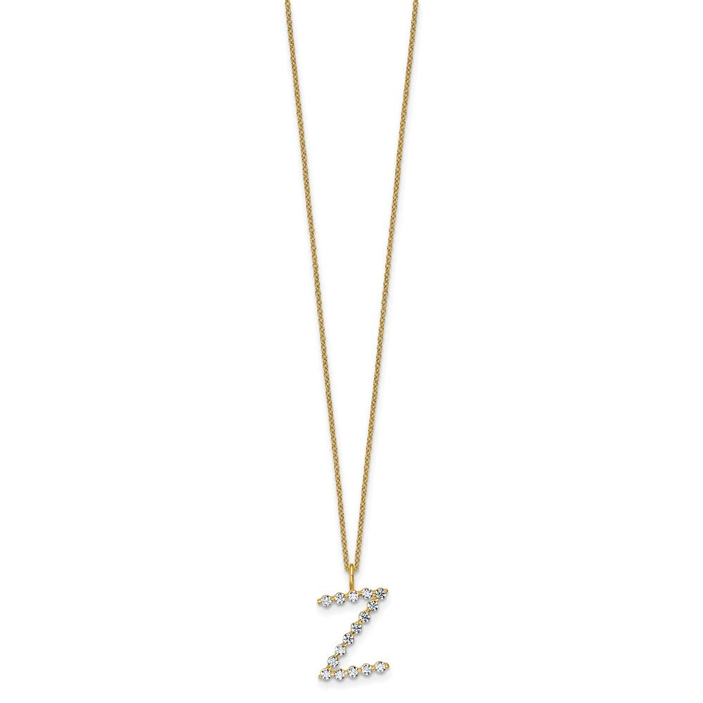 True Origin Lab Grown Diamond VS+ F+ Complete Alphabet Z Pendant Necklace
