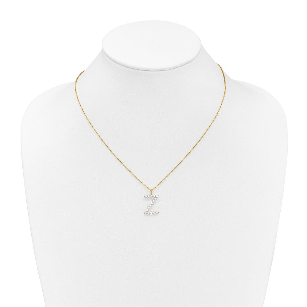 True Origin Lab Grown Diamond VS+ F+ Complete Alphabet Z Pendant Necklace
