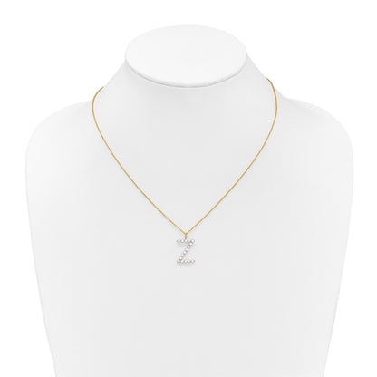 True Origin Lab Grown Diamond VS+ F+ Complete Alphabet Z Pendant Necklace