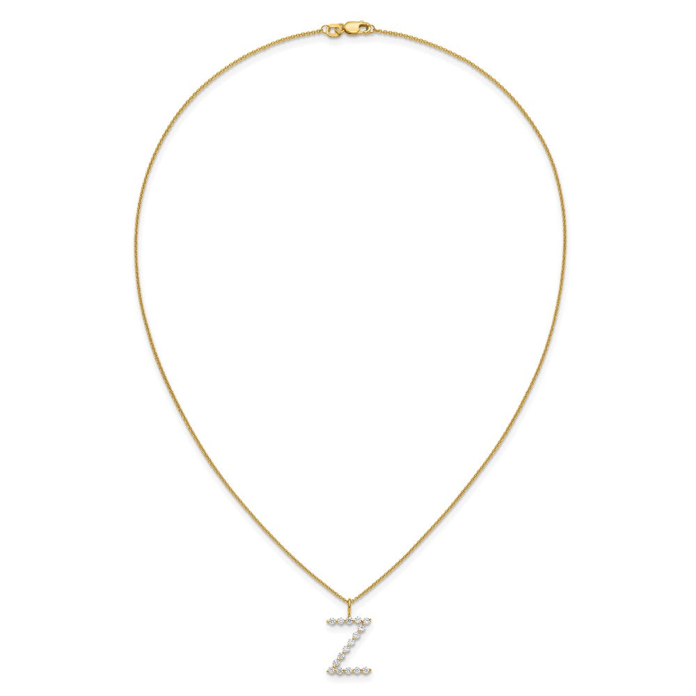 True Origin Lab Grown Diamond VS+ F+ Complete Alphabet Z Pendant Necklace