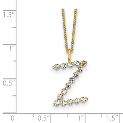 True Origin Lab Grown Diamond VS+ F+ Complete Alphabet Z Pendant Necklace