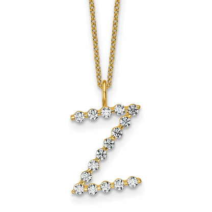 True Origin Lab Grown Diamond VS+ F+ Complete Alphabet Z Pendant Necklace