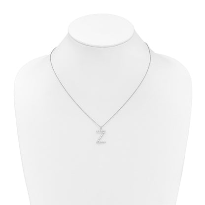 True Origin Lab Grown Diamond VS+ F+ Complete Alphabet Z Pendant Necklace