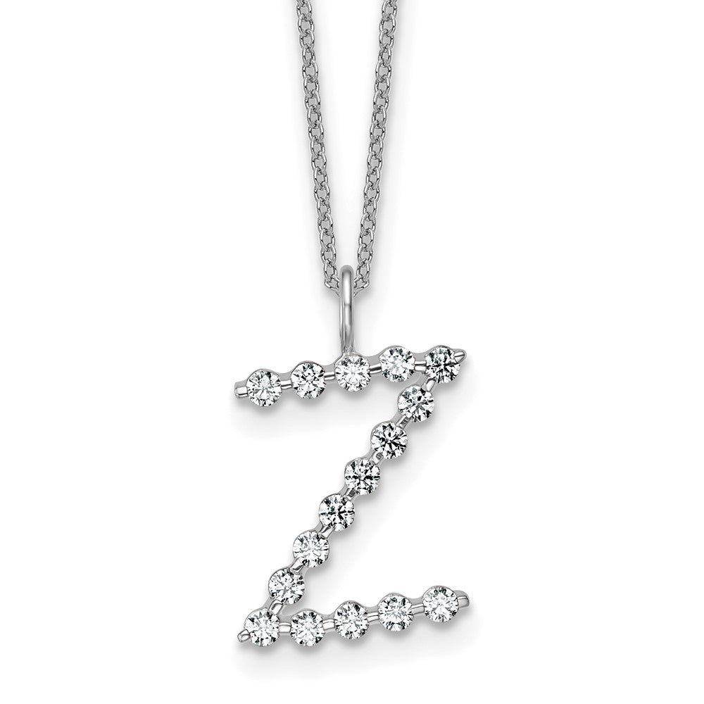 True Origin Lab Grown Diamond VS+ F+ Complete Alphabet Z Pendant Necklace