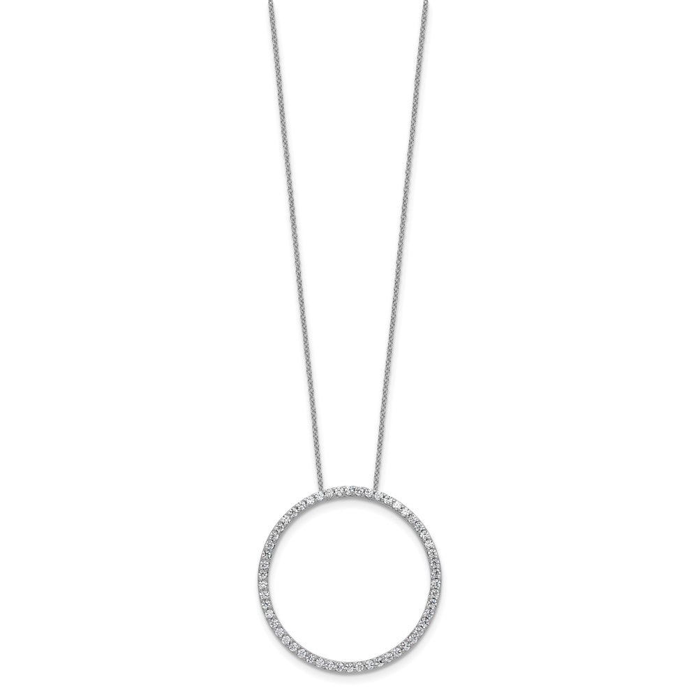 True Origin Lab Grown Diamond VS+ F+ Complete 18 in Eternity Pendant Necklace