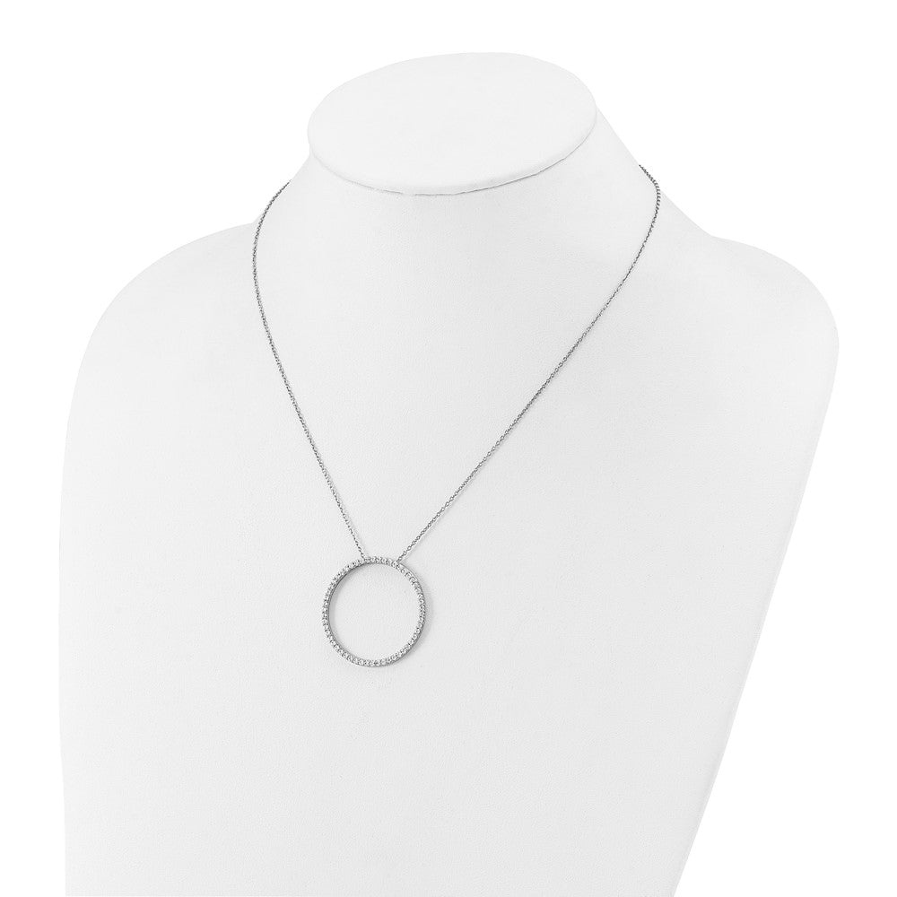 True Origin Lab Grown Diamond VS+ F+ Complete 18 in Eternity Pendant Necklace