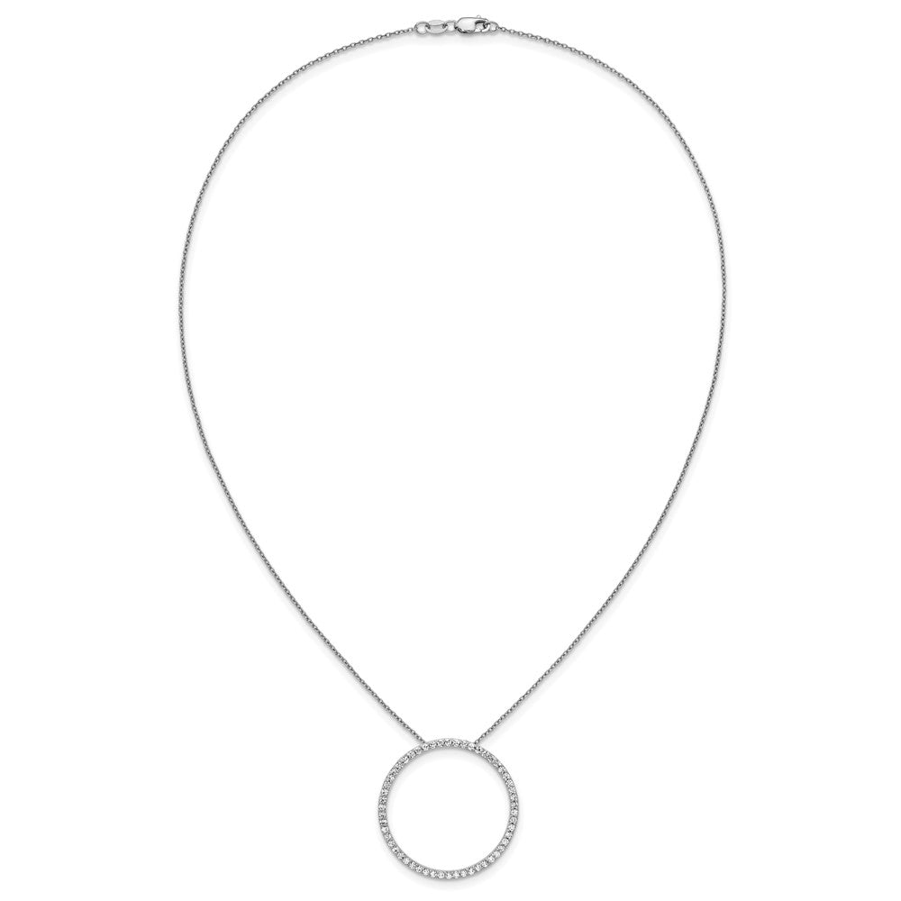 True Origin Lab Grown Diamond VS+ F+ Complete 18 in Eternity Pendant Necklace