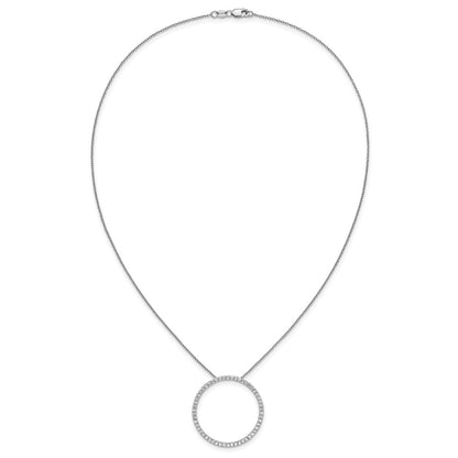True Origin Lab Grown Diamond VS+ F+ Complete 18 in Eternity Pendant Necklace