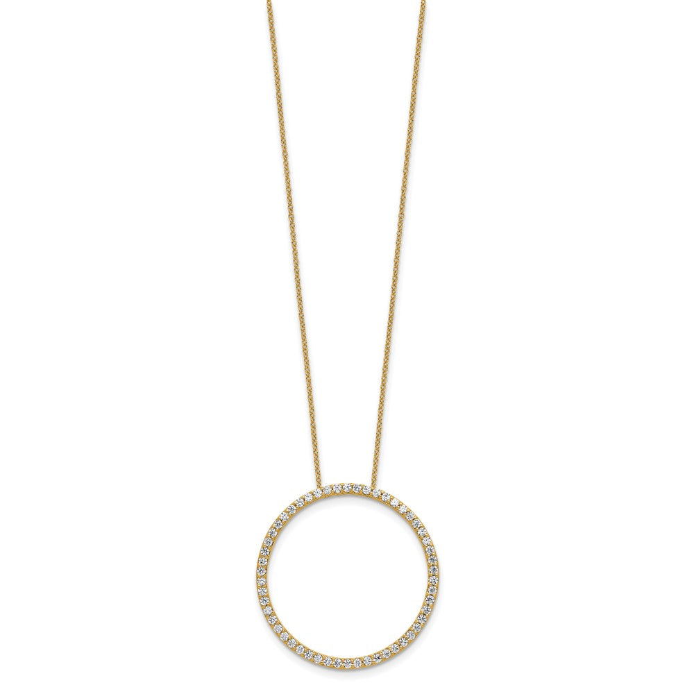 True Origin Lab Grown Diamond VS+ F+ Complete 18 in Eternity Pendant Necklace