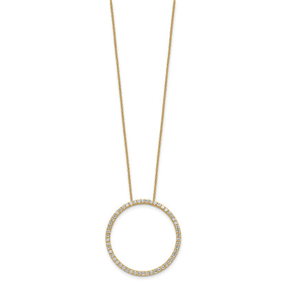 True Origin Lab Grown Diamond VS+ F+ Complete 18 in Eternity Pendant Necklace