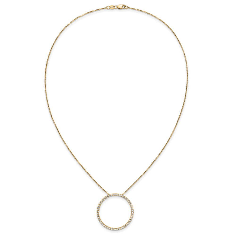 True Origin Lab Grown Diamond VS+ F+ Complete 18 in Eternity Pendant Necklace