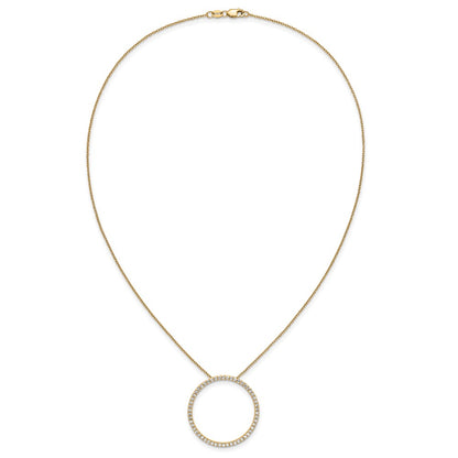 True Origin Lab Grown Diamond VS+ F+ Complete 18 in Eternity Pendant Necklace