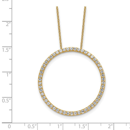 True Origin Lab Grown Diamond VS+ F+ Complete 18 in Eternity Pendant Necklace