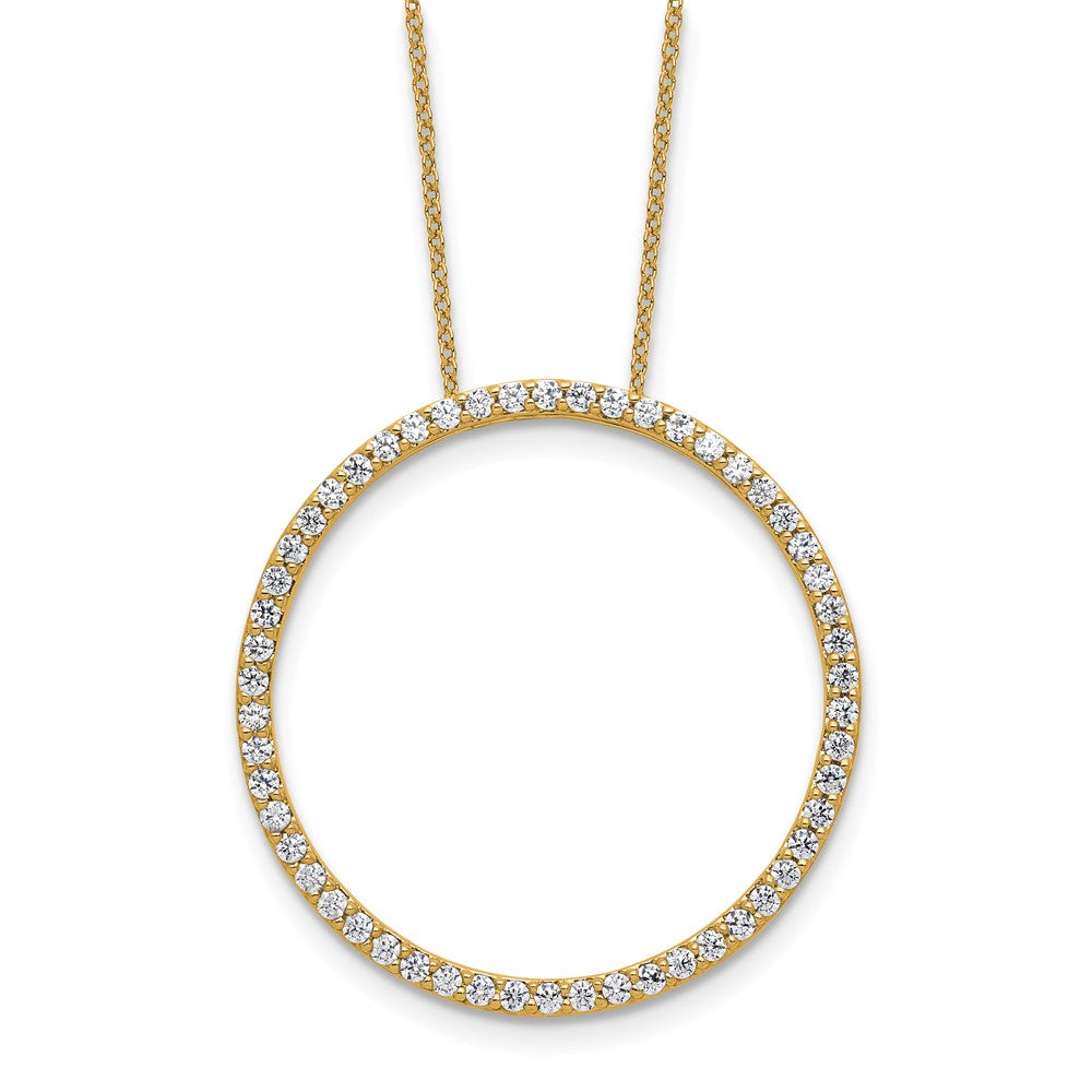 True Origin Lab Grown Diamond VS+ F+ Complete 18 in Eternity Pendant Necklace