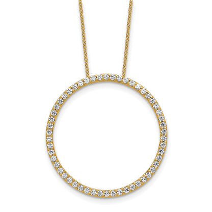 True Origin Lab Grown Diamond VS+ F+ Complete 18 in Eternity Pendant Necklace
