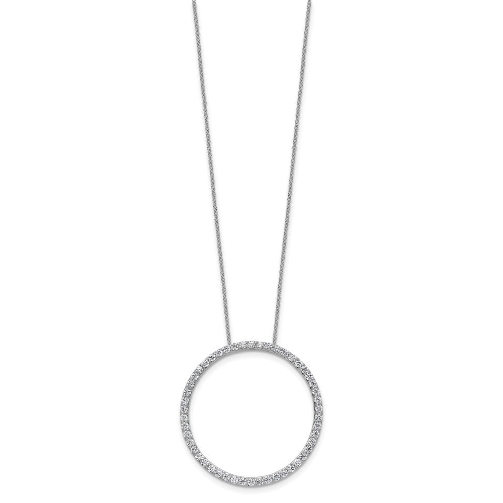 True Origin Lab Grown Diamond VS+ F+ Complete 18 in Eternity Pendant Necklace