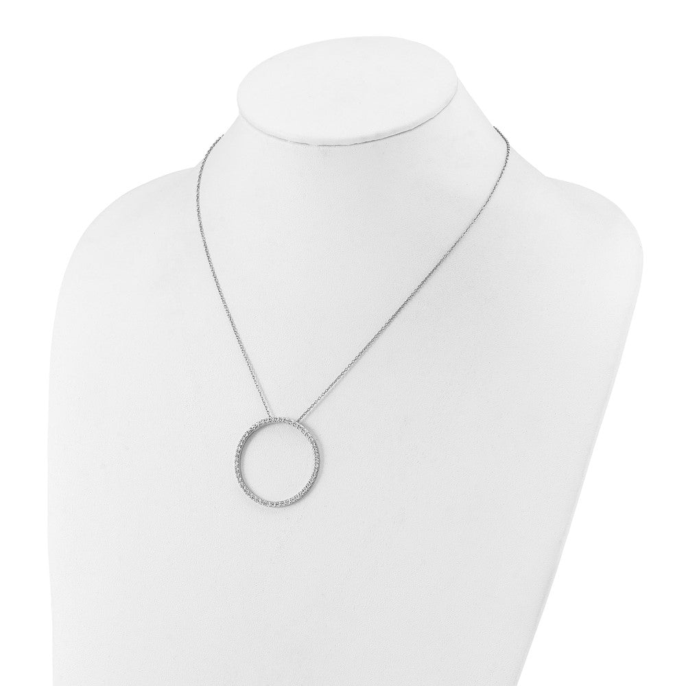 True Origin Lab Grown Diamond VS+ F+ Complete 18 in Eternity Pendant Necklace