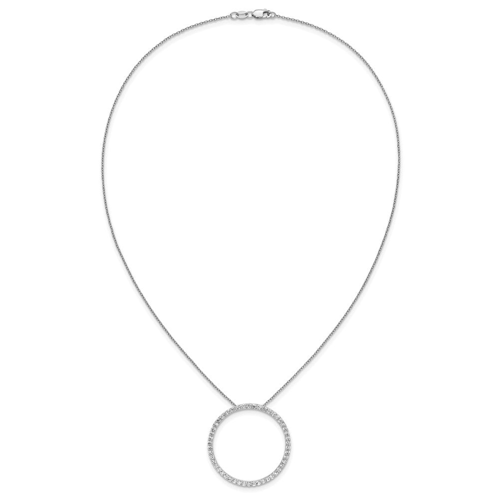 True Origin Lab Grown Diamond VS+ F+ Complete 18 in Eternity Pendant Necklace