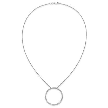 True Origin Lab Grown Diamond VS+ F+ Complete 18 in Eternity Pendant Necklace