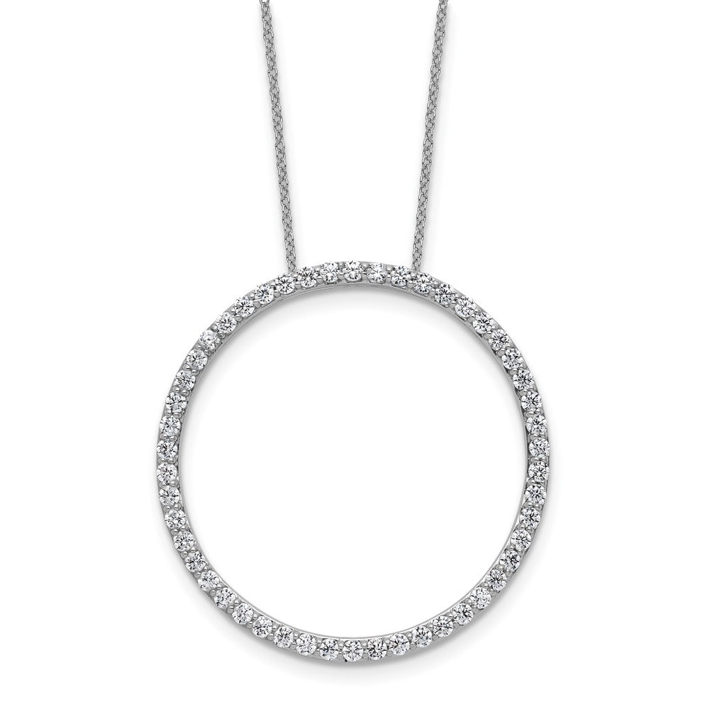 True Origin Lab Grown Diamond VS+ F+ Complete 18 in Eternity Pendant Necklace