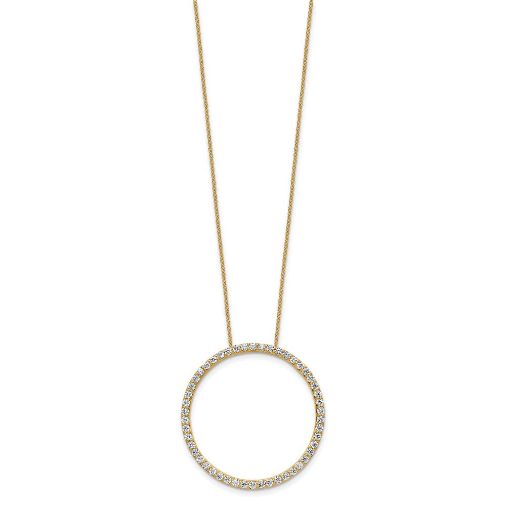 True Origin Lab Grown Diamond VS+ F+ Complete 18 in Eternity Pendant Necklace