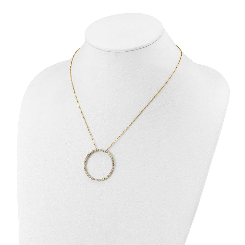 True Origin Lab Grown Diamond VS+ F+ Complete 18 in Eternity Pendant Necklace