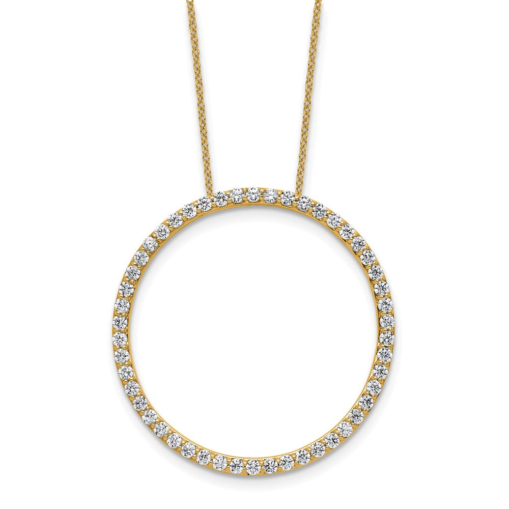 True Origin Lab Grown Diamond VS+ F+ Complete 18 in Eternity Pendant Necklace