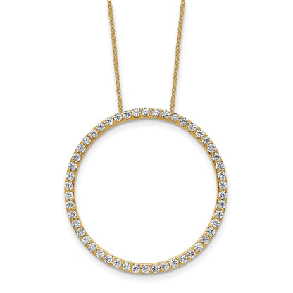 True Origin Lab Grown Diamond VS+ F+ Complete 18 in Eternity Pendant Necklace