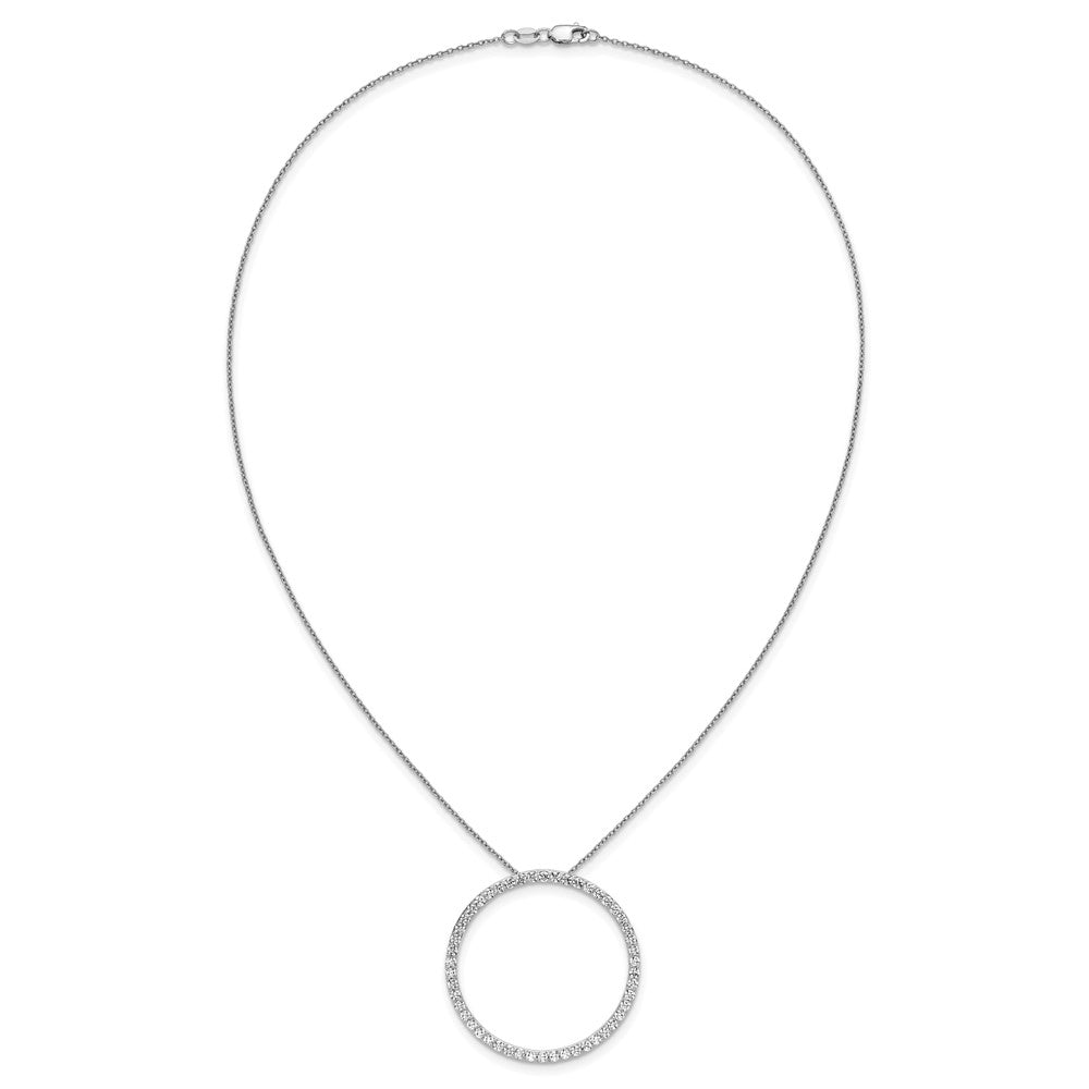 True Origin Lab Grown Diamond VS+ F+ Complete 18 in Eternity Pendant Necklace
