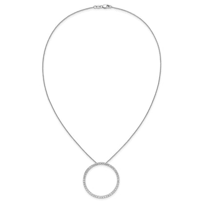 True Origin Lab Grown Diamond VS+ F+ Complete 18 in Eternity Pendant Necklace