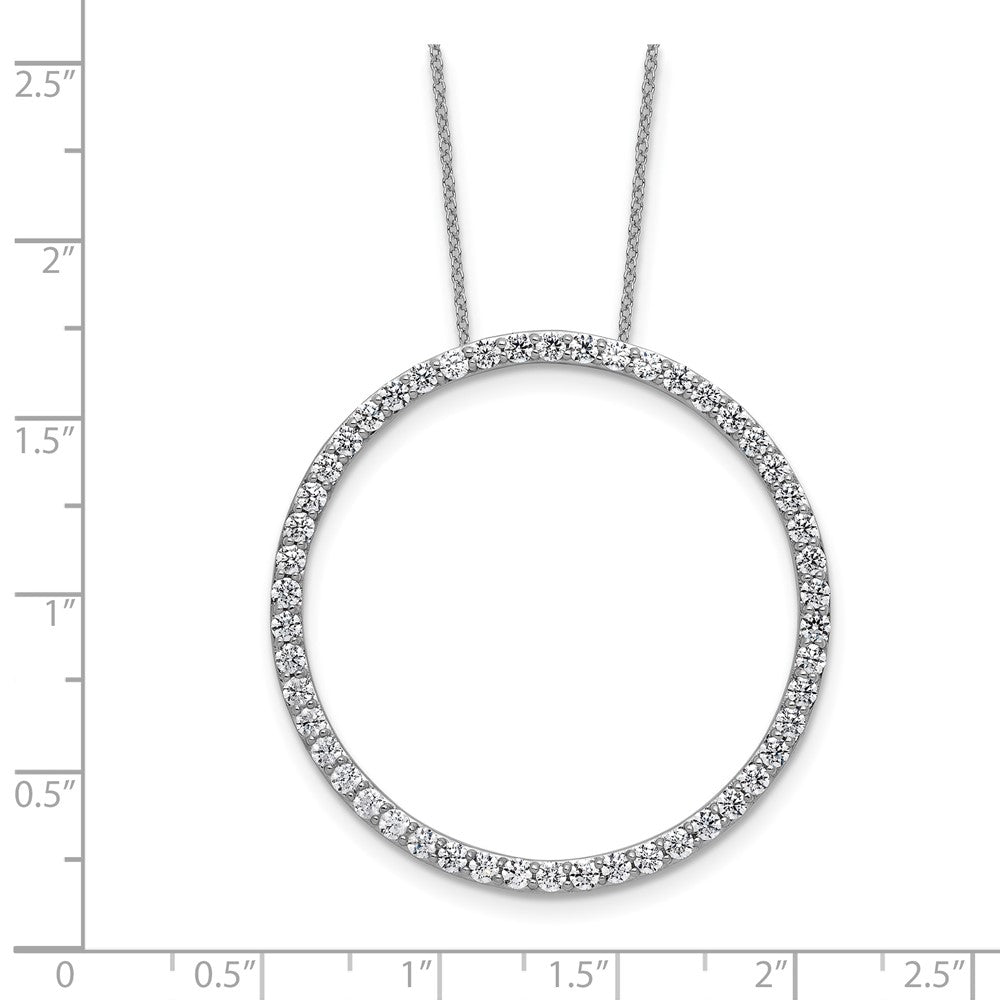 True Origin Lab Grown Diamond VS+ F+ Complete 18 in Eternity Pendant Necklace