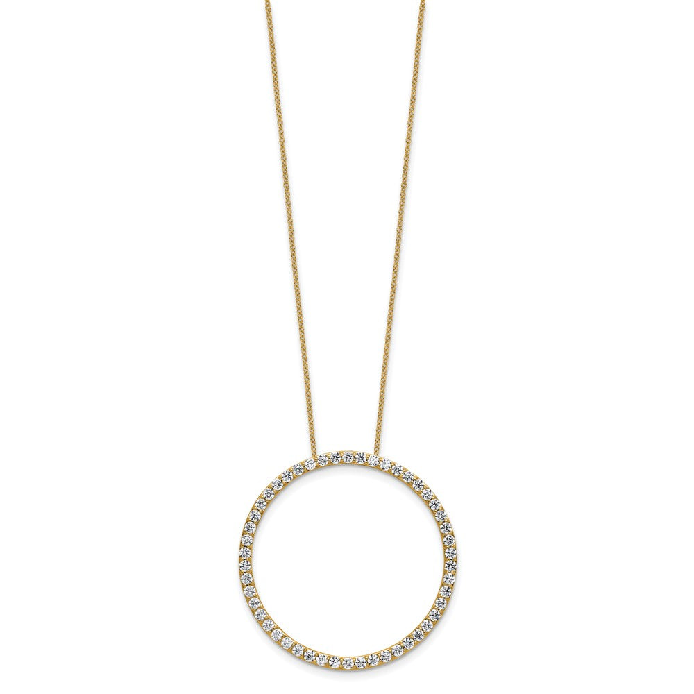 True Origin Lab Grown Diamond VS+ F+ Complete 18 in Eternity Pendant Necklace