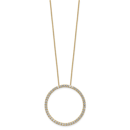 True Origin Lab Grown Diamond VS+ F+ Complete 18 in Eternity Pendant Necklace