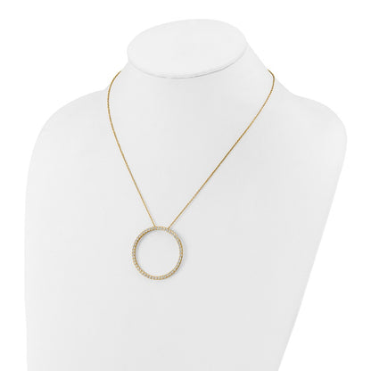 True Origin Lab Grown Diamond VS+ F+ Complete 18 in Eternity Pendant Necklace