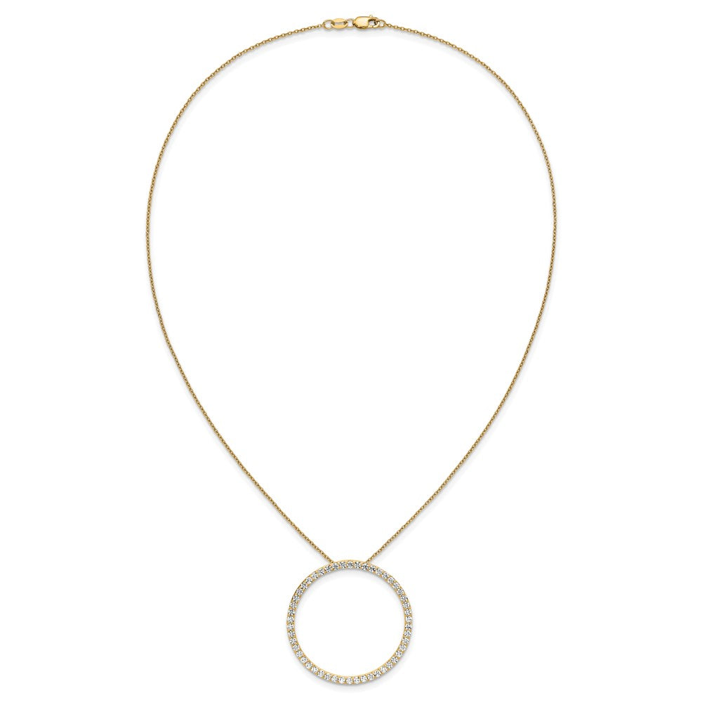 True Origin Lab Grown Diamond VS+ F+ Complete 18 in Eternity Pendant Necklace