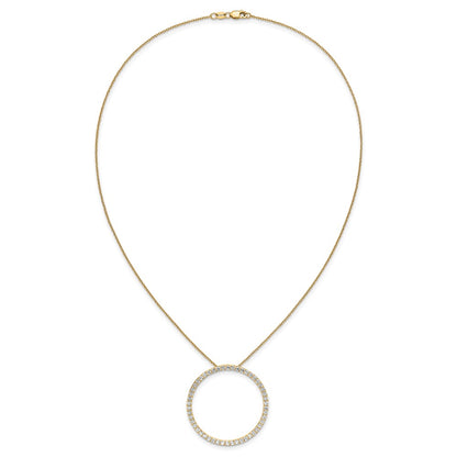 True Origin Lab Grown Diamond VS+ F+ Complete 18 in Eternity Pendant Necklace