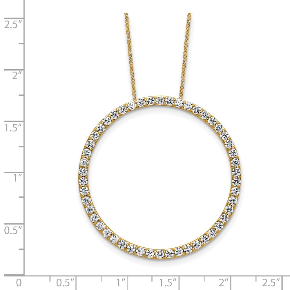 True Origin Lab Grown Diamond VS+ F+ Complete 18 in Eternity Pendant Necklace