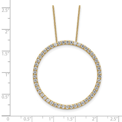 True Origin Lab Grown Diamond VS+ F+ Complete 18 in Eternity Pendant Necklace
