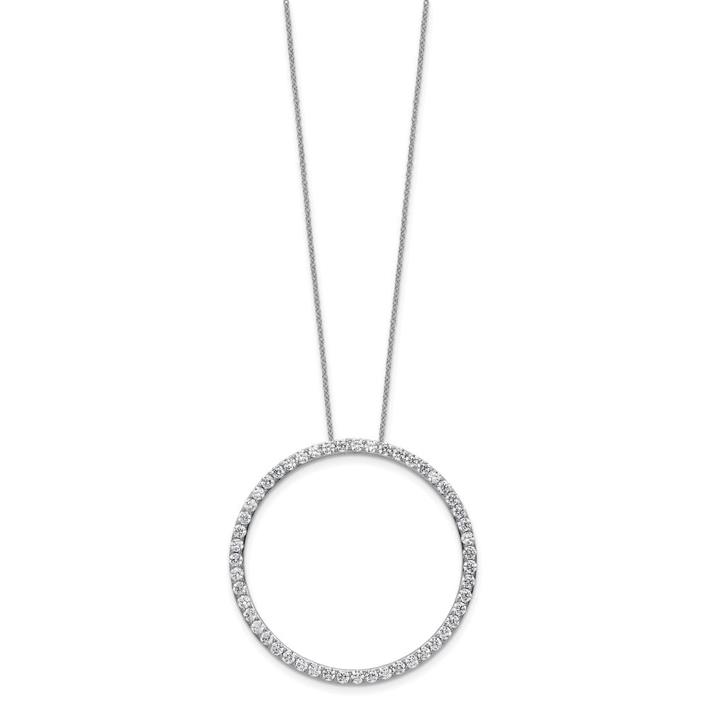 True Origin Lab Grown Diamond VS+ F+ Complete 18 in Eternity Pendant Necklace