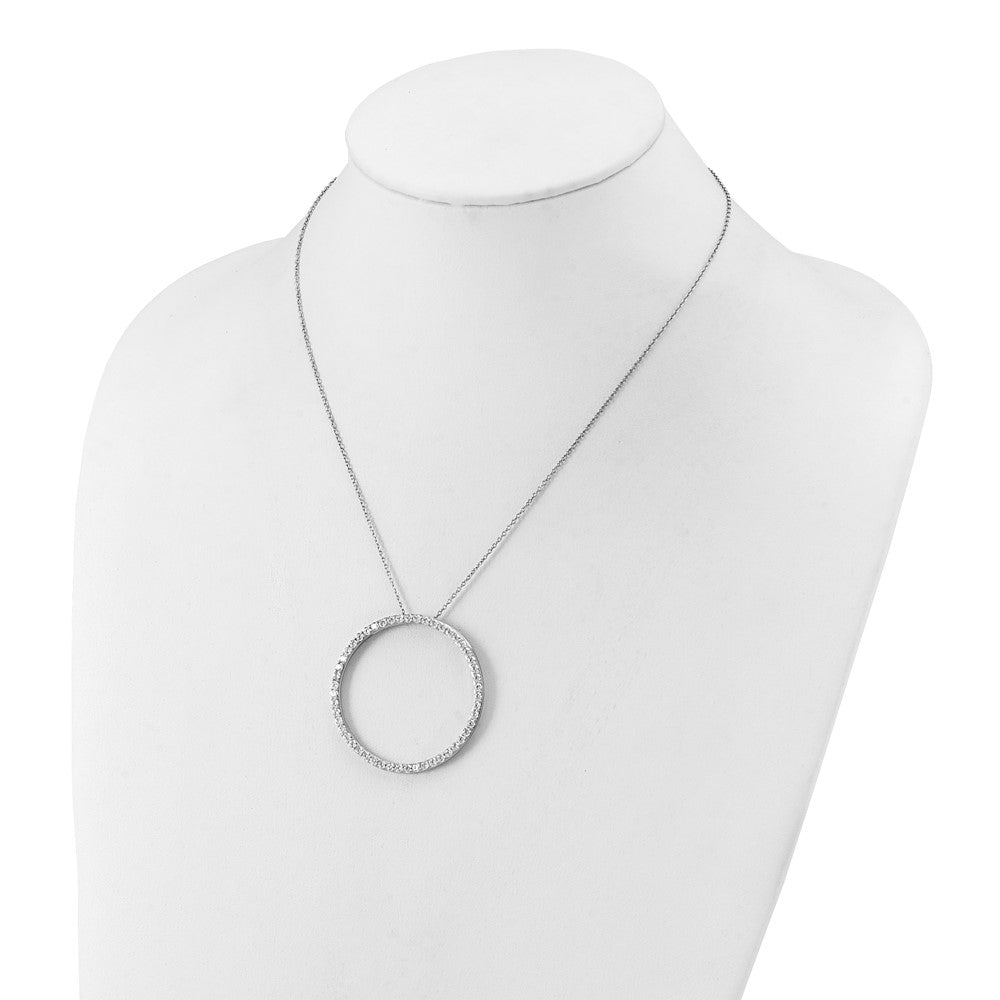 True Origin Lab Grown Diamond VS+ F+ Complete 18 in Eternity Pendant Necklace