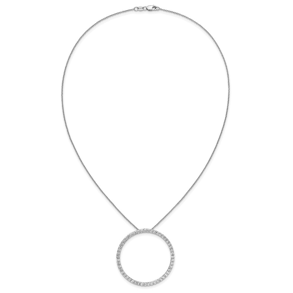 True Origin Lab Grown Diamond VS+ F+ Complete 18 in Eternity Pendant Necklace