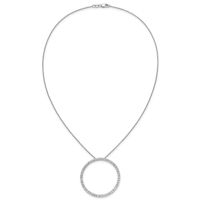 True Origin Lab Grown Diamond VS+ F+ Complete 18 in Eternity Pendant Necklace