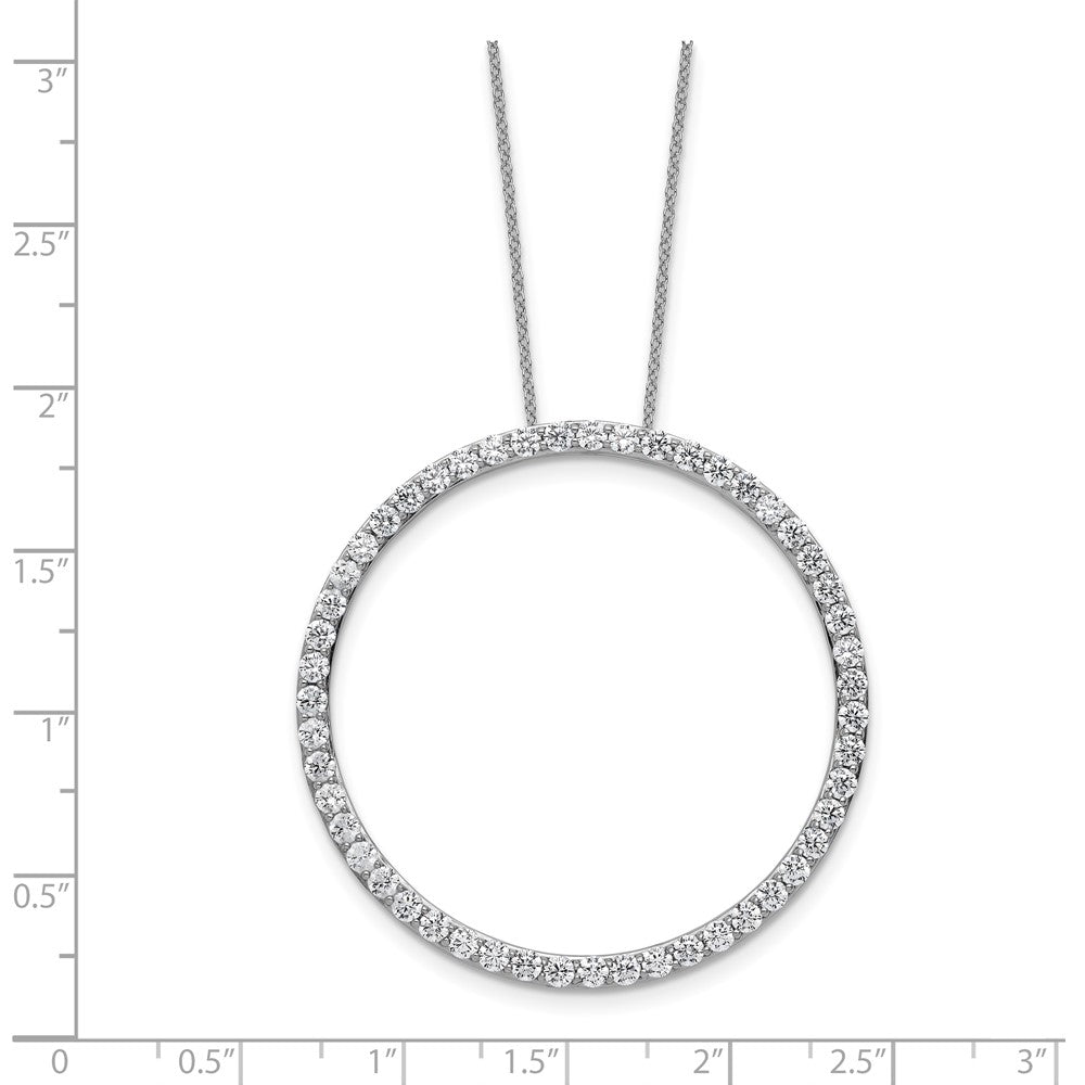 True Origin Lab Grown Diamond VS+ F+ Complete 18 in Eternity Pendant Necklace