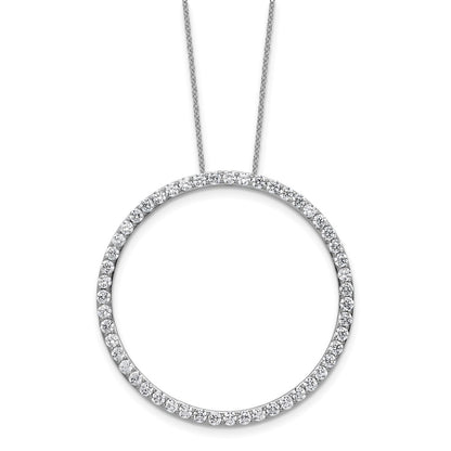 True Origin Lab Grown Diamond VS+ F+ Complete 18 in Eternity Pendant Necklace