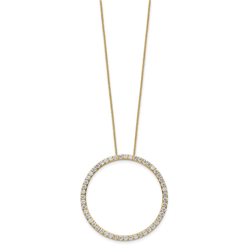 True Origin Lab Grown Diamond VS+ F+ Complete 18 in Eternity Pendant Necklace