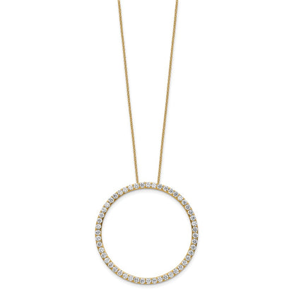 True Origin Lab Grown Diamond VS+ F+ Complete 18 in Eternity Pendant Necklace